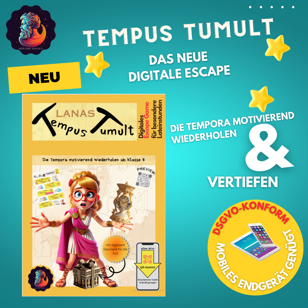 Tempus Tumult - das neue digitale Escape für den Lateinunterricht (Schuljahr 24/25)