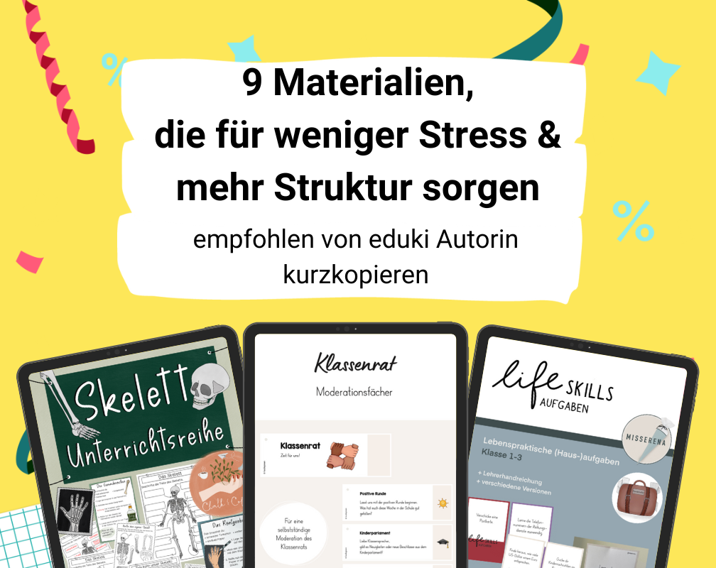 Unsere Autorin kurzkopieren empfiehlt 9 Materialien, die für mehr Struktur im neuen Jahr sorgen!